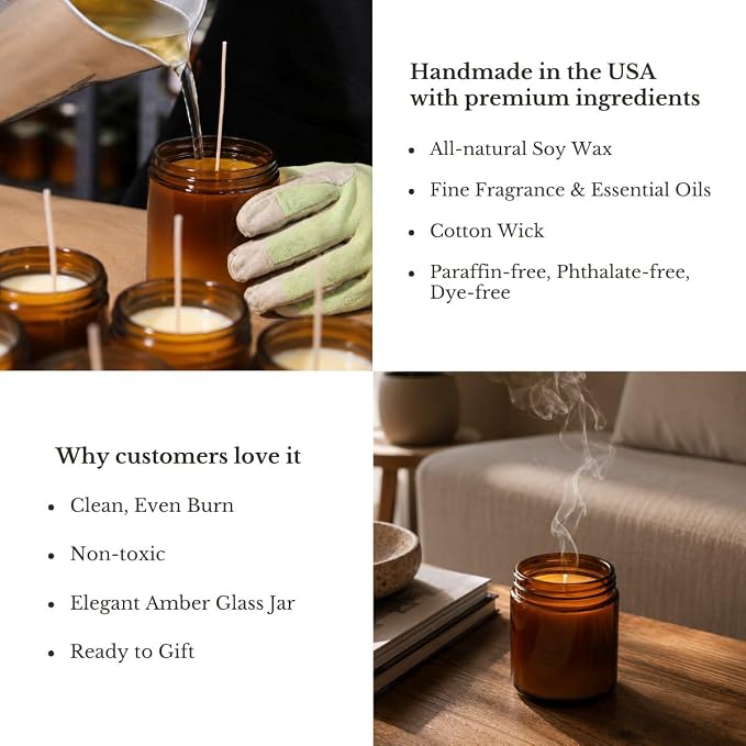 Funny Housewarming Candle, Smells Like We Own This Fcking Place, All-Natural Scented Candle, 100% Soy Wax & Fine Oils, New Homeowners First Home Apartment Gifts, Made in USA