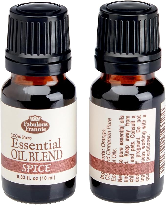 Fabulous Frannie Spice Essential Oil Blend 100% Pure, Undiluted Essential Oil Blend of Clove, Sweet Orange and Cinnamon Essential Oils 10ml (Pack of 1)