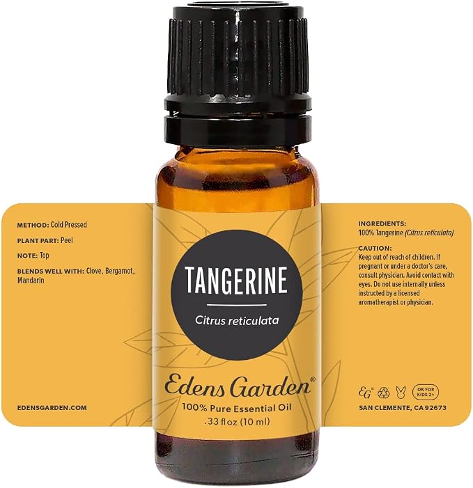 Edens Garden Tangerine Essential Oil- 100% Pure Premium Grade, Undiluted, Natural, Therapeutic, Aromatherapy, The Best for Diffuser, Candle, Laundry, Kid Safe 10 ml (.33 fl oz)