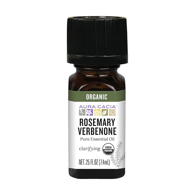 Aura Cacia Organic Rosemary Verbenone, 0.25 FZ