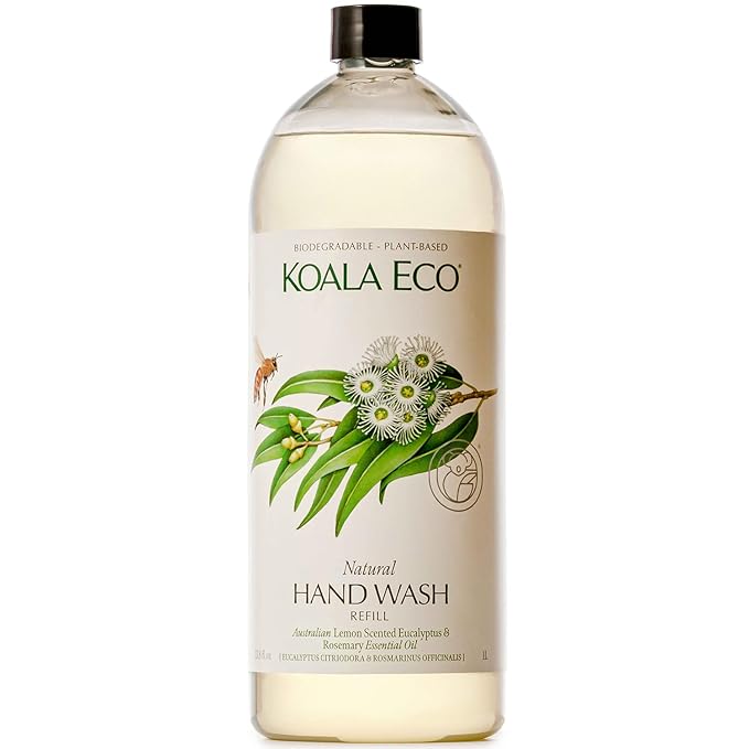 Koala Eco Hand Wash - with Australian Lemon Scented Eucalyptus & Rosemary Essential Oil - 34oz