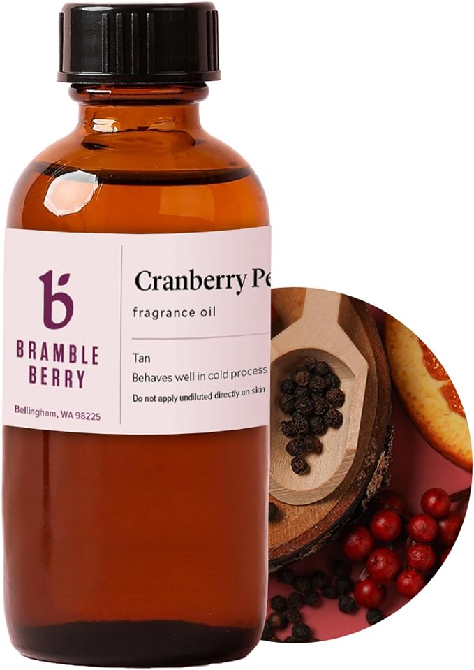 Bramble Berry Cranberry Pepper Bliss Apple Berry & Spice Scent for Soap Making, Candles, Lotion, Bath Bombs & Perfume | Skin Safe, Vegan, Paraben & Phthalate Free, DIY Craft Essential