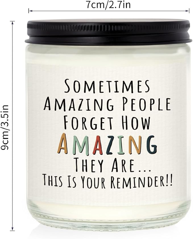 Craftique Gifts for Women, Birthday Gifts for Women- You're Amazing Candle- Friendship/Thank You/Inspirational Gift for Woman Her Friend Teacher Mom Girlfriend Sister Bestie Lavender