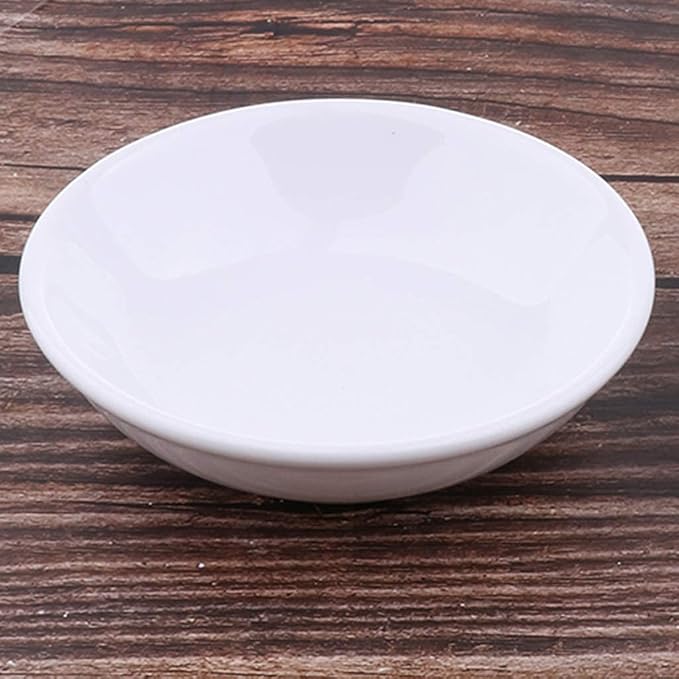 2 Pcs 3.8 Inch Round Replacement Ceramic Dish for Electric Burner Warmer,Lamp Wax Tart Oil Warmer Round