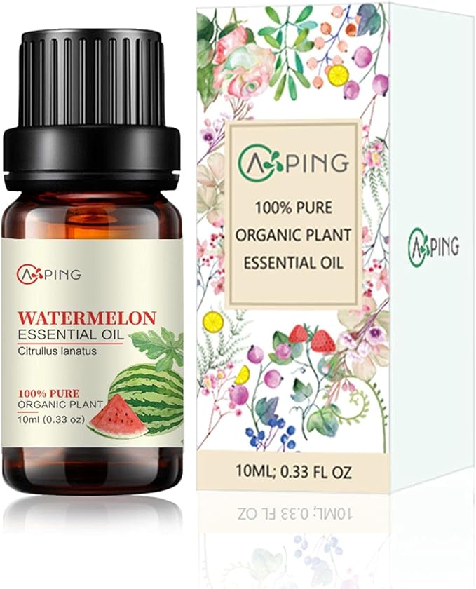 Watermelon Essential Oil - 100% Pure Organic Natural Plant (Citrullus lanatus) Watermelon Oil for Diffuser, Aroma, Massage, Perfume, 0.33oz