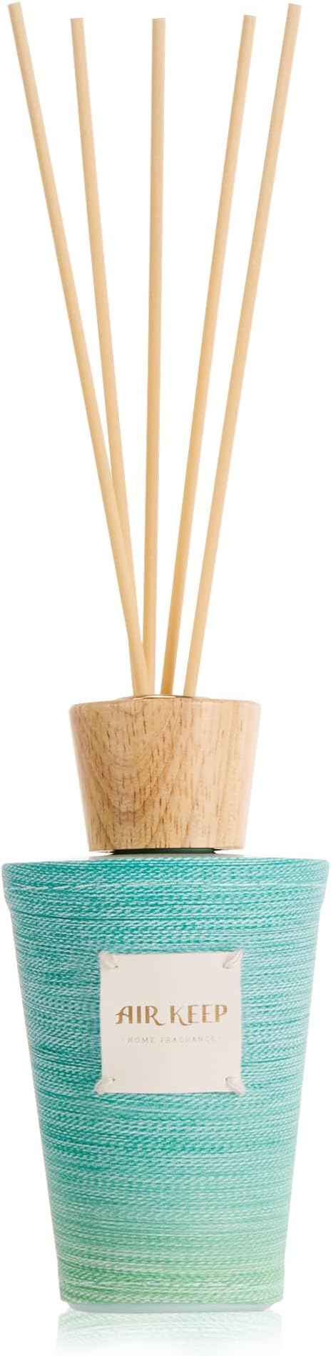 Airkeep Reed Diffuser Set, Ocean Breeze 5.1 fl oz (150 ml), Long Lasting Home Fragrance with Reed Diffuser Sticks, Decorative Room Diffuser for Bathroom, Bedroom, Living Room & Office