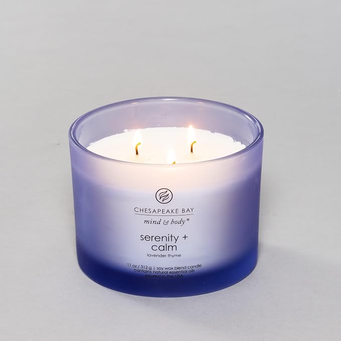 Chesapeake Bay Candle Scented Candle Serenity + Calm (Lavender Thyme) Coffee Table Home Décor