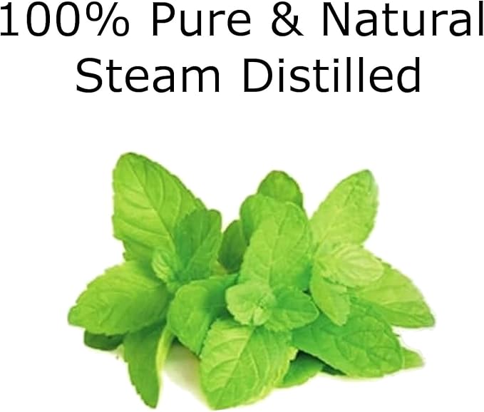 Peppermint Essential Oil 4 oz. with Huge Glass Bottle, Glass Dropper, and Sprayer. Detailed User's Guide E-Book. Skin Care, Garden Care, and Hair Care.