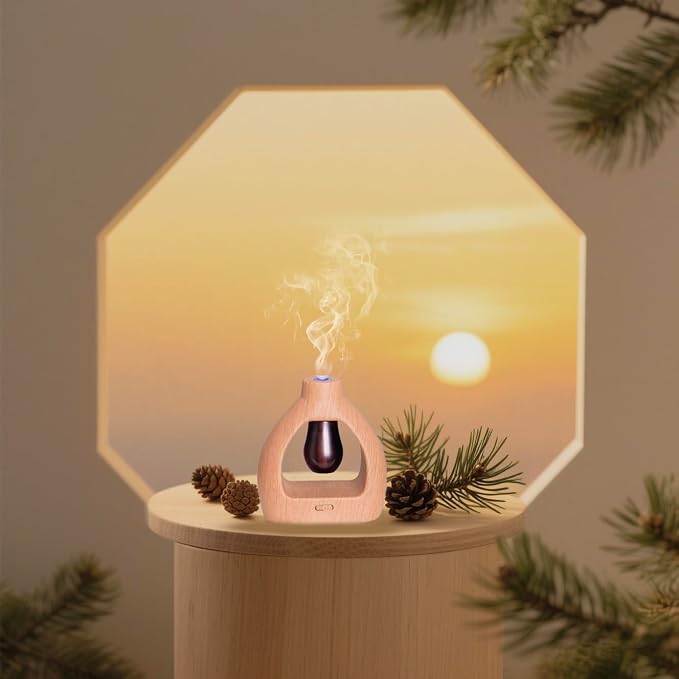 Empty Diffuser Bottle for Essential Oil 20ml Refilling, 2 Empty Bottles & 18Filter Cottons & 1Mini Funnel Fit Waterless Aroma Diffuser