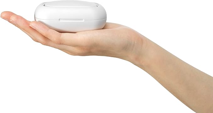 Serene House Pebble, Waterless Portable Aromatherapy Diffuser - Battery-Powered Fan Travel Diffuser, USB-Rechargeable - Quiet Operation, 8-Hour Runtime - White