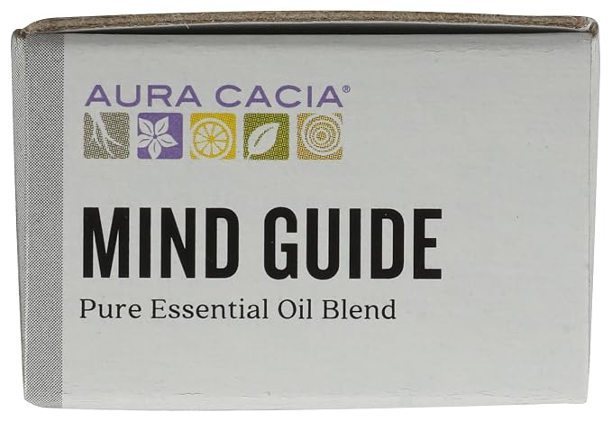Aura Cacia Mind Guide Focusing Pure Essential Oil Blend, 0.5 Oz