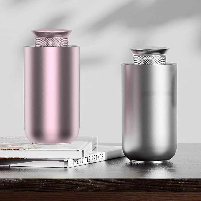2026 Upgraded Rechargeable Waterless Car Scent Diffuser Kit, Includes 2 Premium Oils, Auto On/Off, 4 Mist Levels & Timers, Portable Aromatherapy Diffuser for Hotel,Home,Room,Studio,Office - Rose Gold