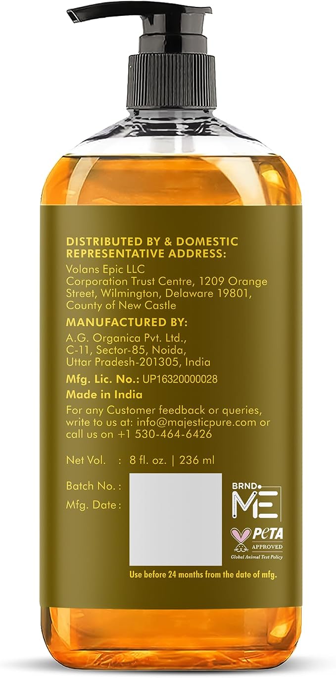 MAJESTIC PURE Eucalyptus Mint Massage Oil for Massage Therapy - Refreshing, and Relaxing - Natural Oils with Eucalyptus Essential Oil - for All Skin Types - Men and Women Massage Lotion- 8 fl oz