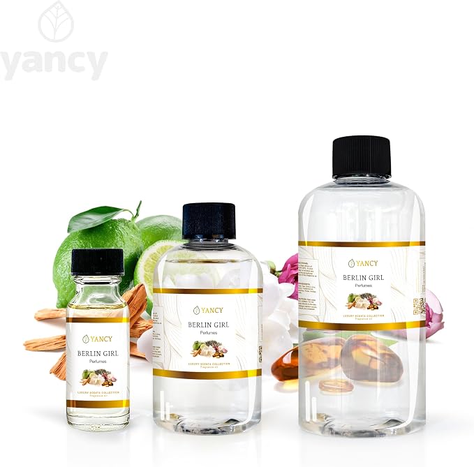 YANCY Berlin Girl Luxury Collection Fragrance Oil (4 oz), Bold Modern Floral Aroma, Ideal for Diffusers, Oil Burners & Aroma Lamps, Edgy and Feminine Scent for Urban Vibes