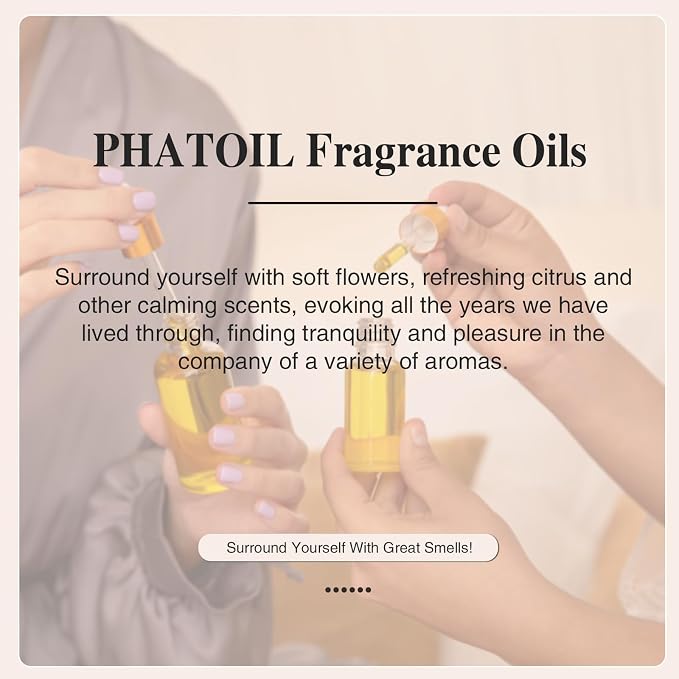 PHATOIL 3.38FL.OZ Sweet Fruit Candy Fragrance Oils for Aromatherapy, Essential Oils for Diffusers for Home, Perfect for Diffuser, Yoga, Skin Care, DIY Candle and Soap Making - 100ml