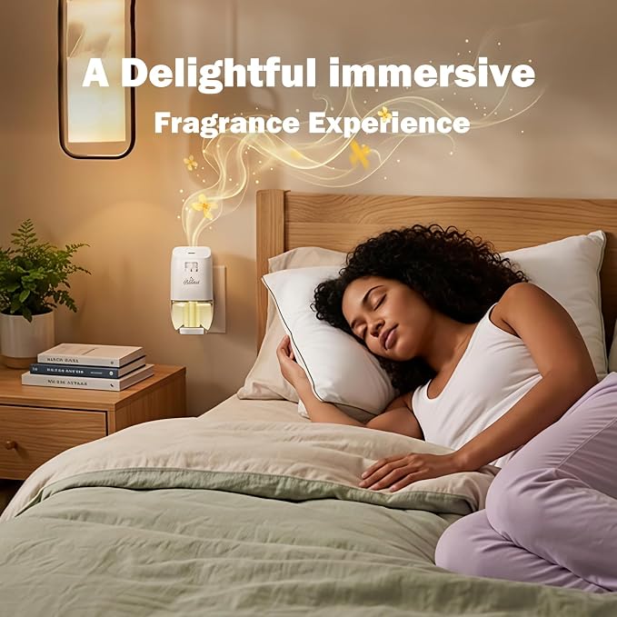Plug In Air Freshener Refills for Home, Vanilla Scent, 6 Count, 3.96 Fl.Oz, Wall Plug In Refills,Summer Scented Refill for Home, Bathroom, Bedroom, Compatible with Air Wick & Glade