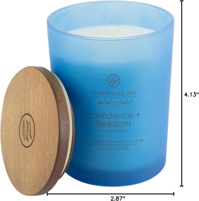 Chesapeake Bay Candle Scented Candle Confidence + Freedom (Oak Moss Amber) Medium Home Décor