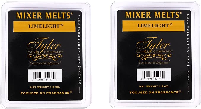 Tyler Candle Company Limelight 1.9 Ounce Scented Mixer Wax Melt Cubes for Tart Burner, Pack of 2