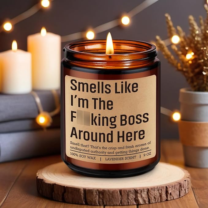 Fairy's Gift Candle, Boss Gifts for Women Men, Entrepreneur Gifts for New Business Owner - Mothers Day, Boss Birthday, Company Presents for New Boss Lady - Funny Small Business Owner Presents Ideas