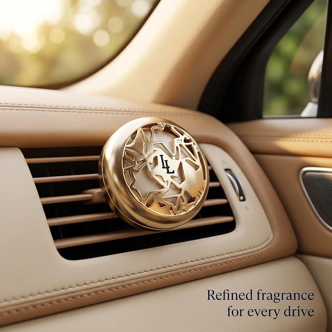 MAISON BERGER Car Diffuser Set, Lolita Lempicka Sweet | Cherry Raspberry Praline Notes, Refillable Vent Clip with Ceramic Refill, Passive 4-Week Diffusion, Made in France