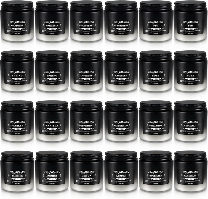 YOROXRG 24 Pack Scented Candles with Added Natural Essential Oils, 3.5oz, Suitable for Various Festivals, Parties, Yoga, and Home Scened