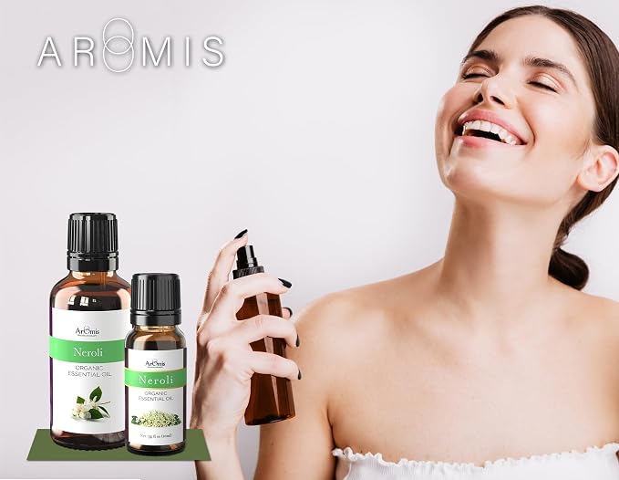 ArOmis Neroli Essential Oil - 100% Pure Therapeutic Grade - Undiluted, Premium Oil - 150 Micron Filtered, Perfect for Aromatherapy Diffusers (10ml / .34 fl oz)