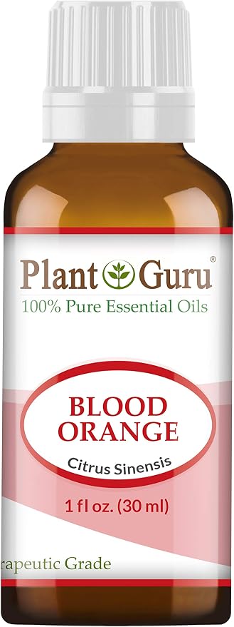 Blood Orange Essential Oil 30 ml. / 1 oz. 100% Pure Undiluted Therapeutic Grade Citrus Sinensis, Cold Pressed from Fresh Peels, for Aromatherapy Diffuser, Relaxation and Calming, Natural Cleaner.