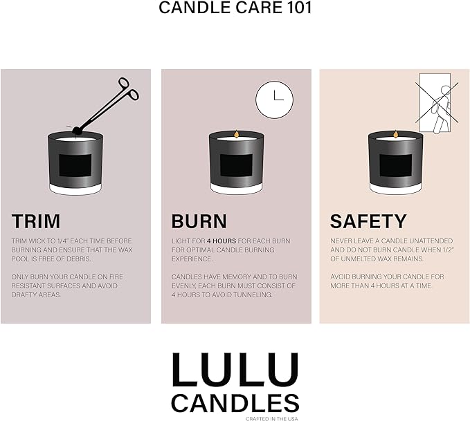 Lulu Candles | Ocean Breeze | Highly Scented Candles for Home | Soy Blend Jar Candle with 100% Cotton Wick | Slow Burning (6 Oz.)