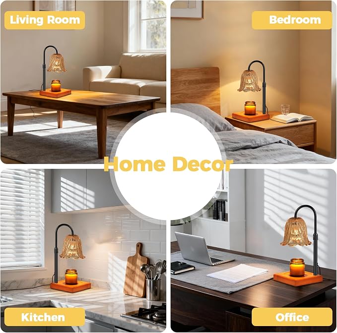 GODONLIF Candle Warmer Lamp with Timer Dimmable, Birthday Gifts for Women Mom, House Warming Gifts New Home Decor, Wax Melt Warmer for Jar Candles