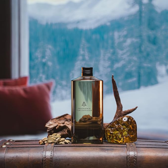 AromaPlan Fragrance Oil Spiced Amber 5 Fl Oz (148ml) Winter Collection | Luxury Hotel Scent Diffuser Oil | Hotel, Home & Spa | Non-Toxic, Made in USA - Bigger Bottle, Bolder Aroma & Longer Lasting
