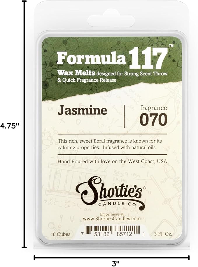 Shortie's Candle Company Floral Premium Wax Melts Variety 3 Pack - 9 Oz., Strong & Long Lasting, Non-Toxic - Made with Essential & Natural Oils - Formula 117