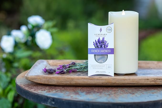 Luminara Fragrance Diffusing Pods, Set of 3 (Lavender), Natural Home Scent Refills, Air Purifying Reed Diffuser Alternative for Room Ambiance