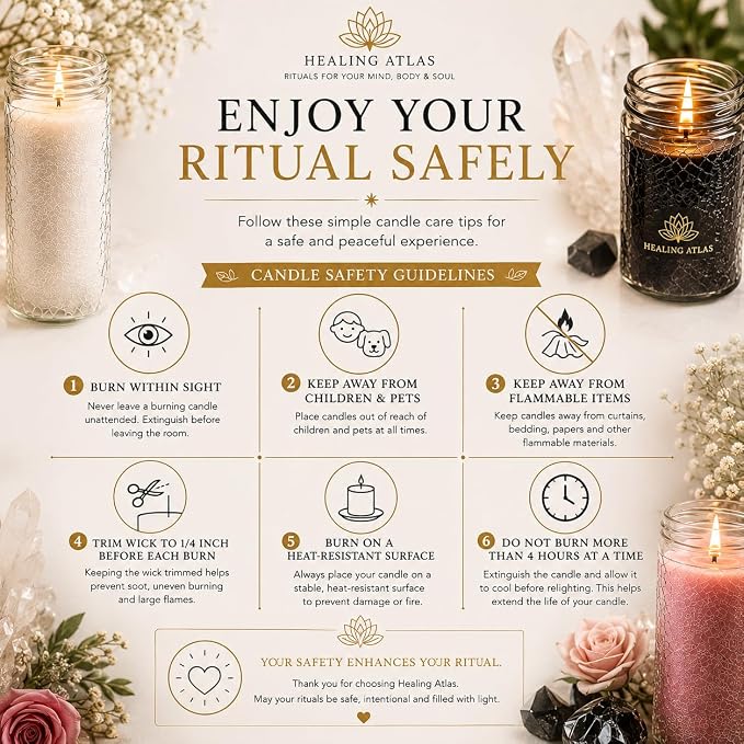 Blue Peace Manifestation Candle Kit – 8" Ritual Prayer Candle with Intention Scrolls, Pencil & QR Guide for Peace, Relaxation, Meditation & Emotional Balance