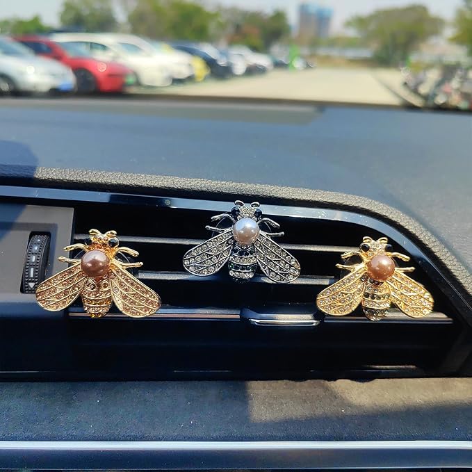Bling Car Air Freshener Vent Clips, Cute Diffuser Vent Clip Decoration, Unique Car Accessories for Women and Men