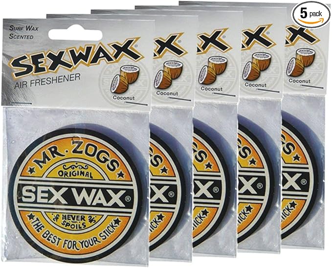 Sex Wax Air Freshener Coconut 5-Pack