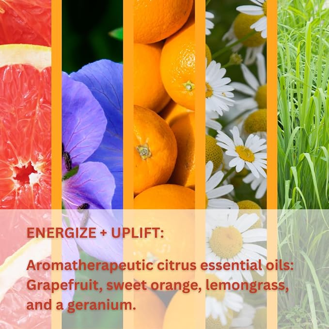 nfuse Magnesium Roll-On Deodorant - Natural, Aluminum-Free - Patented Magnesium Delivery Technology - Citrus Essential Oils (Energize and Uplift)