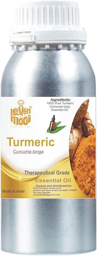 LEVENMOOI Therapeutic Grade Essential Oil – Pure & Natural for Aromatherapy, Humidifiers, Diffusers & DIY Uses (500, Turmeric)
