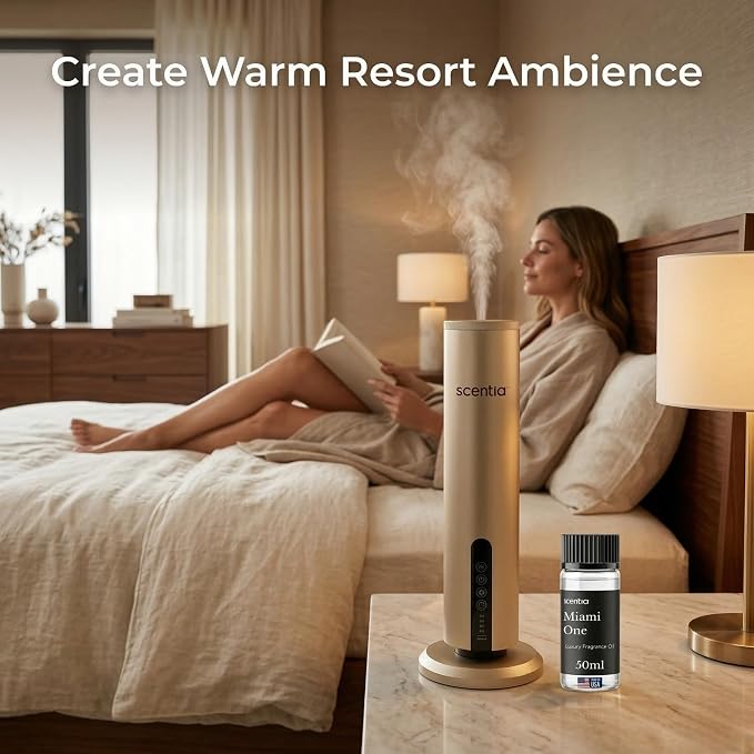 Scentia Miami One (My Way) Hotel Scent Diffuser Oil – Luxury Fragrance Inspired by 1 Hotel Miami Beach – 50 mL – Lemon, Sandalwood & Cedar Essential Oil Blend for Home, Office & Aromatherapy Diffusers