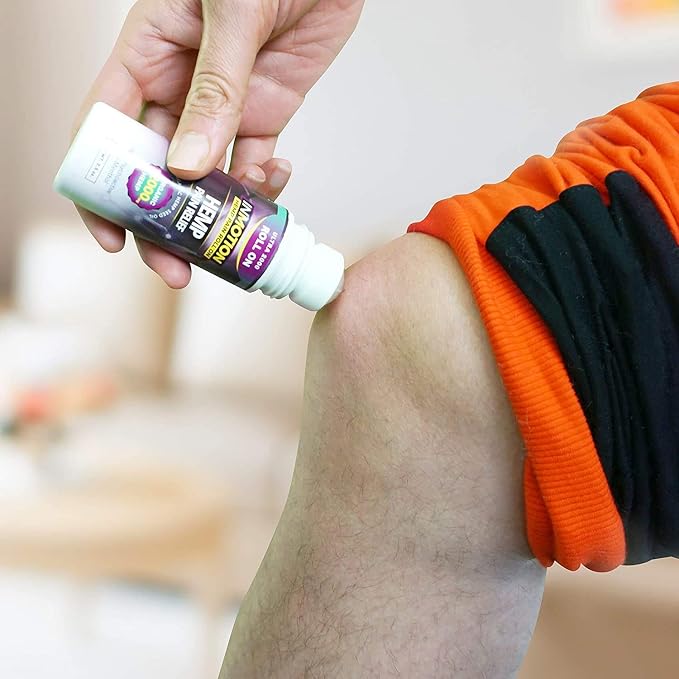 Roll On for Pain Relief – Fast Acting Dual Action Formula – Roll On Hemp Oil with Menthol & Boswellia for Muscle, Joint, Back, Knee – Odorless, Non-Greasy, Made in USA