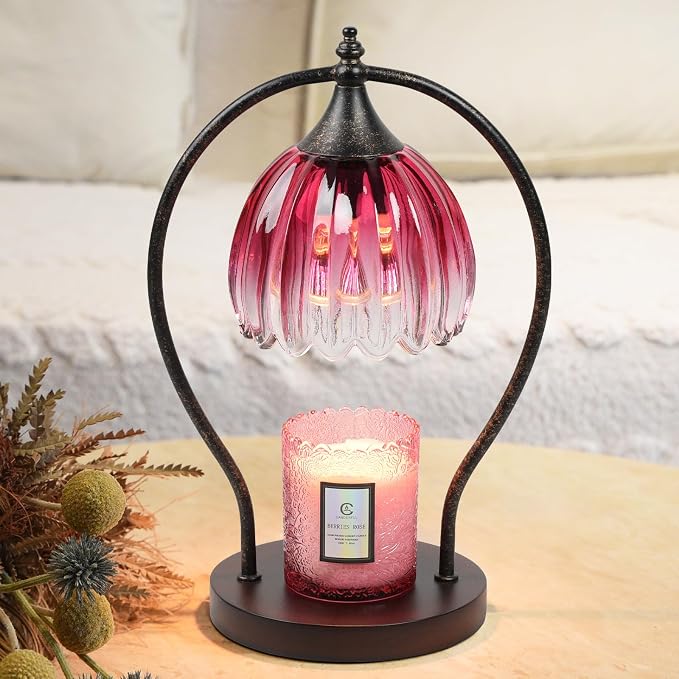 GOODBUY Candle Warmer Lamp, Dimmable Candle Warmer with Timer, Vintage Candle Wax Warmer for Jar Candles House Warming Gifts New Home, Birthday Gifts for Mom Women, Home Decor for Bedroom Living Room