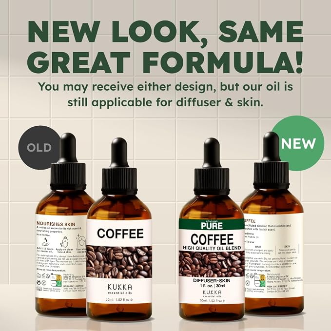 100% Pure Coffee Oil - 1 Fl Oz Coffee Essential Oil for Hair, Skin, Diffuser, Aromatherapy & DIY Soap Making Scent