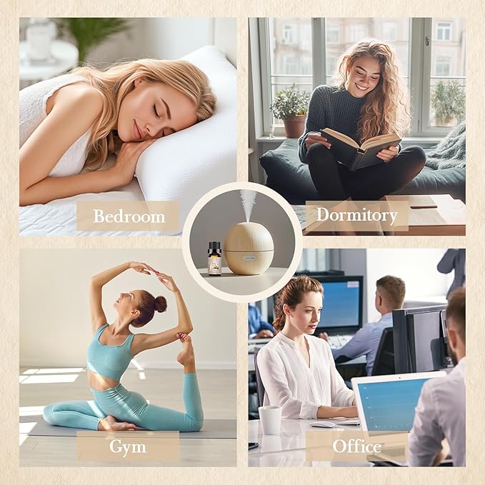Auelife Hotel Collection Diffuser Oil Set - 6x10ml Luxury Hotel Scent Essential Oils for Diffuser - Fragrance Oil Variety Pack- Ideal for Home, Spa, DIY Candle Making Gift