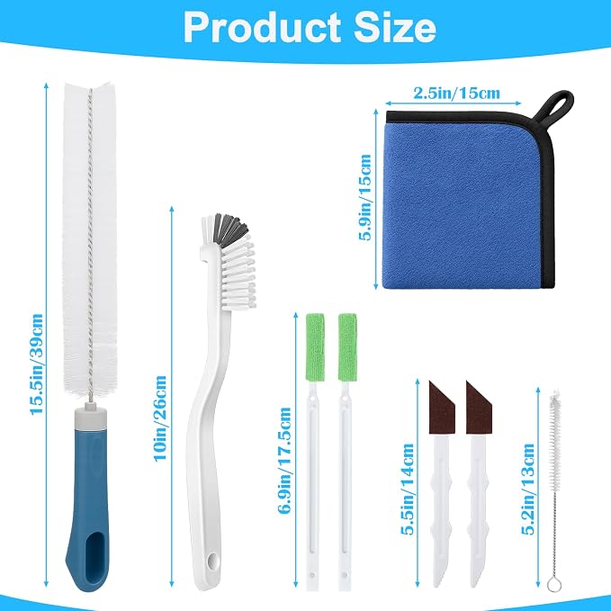 XANGNIER Humidifier Cleaner Brush Kits,8Pcs Humidifier Cleaning Brushes Tools Accessories