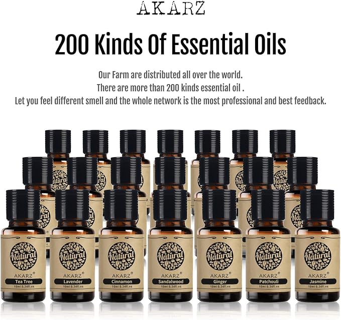 AKARZ Raspberry Essential Oil Natural Organic Pure Raspberry Oil for Skin Body Hair Care,Diffuser, Candle,Soap,Making, DIY,Massage Aroma 0.34 Fl Oz (10ml)