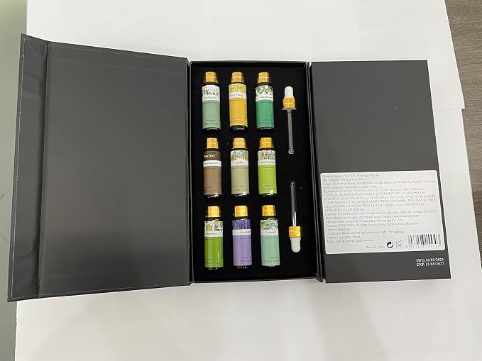 PHATOIL 9PCS Premium-Quality Essential Oils Set for Soap Making Diffusers, 10ml/0.33fl. oz Fragrance Oils, Long Lasting Scents, Gift Set for Friends and Families