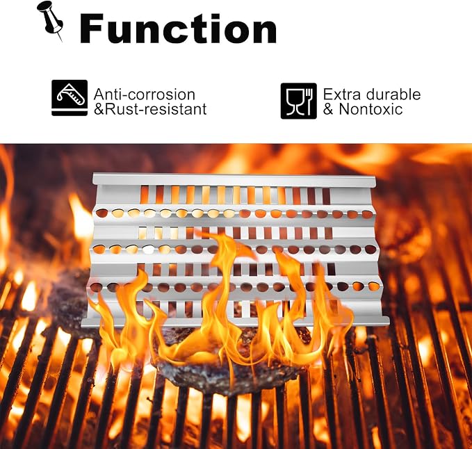 18” Grill Heat Plates Shield Grill Burners Radiant Tray for DCS Grills 27DBQR, DCS 36 BGB36-BQARL, 48 BGB48-BQARL, 30 BGB30-BQR-L, Dynamic Cooking Systems Gas Grill Replacement Parts