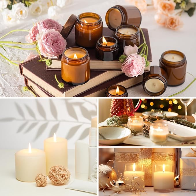 FUHITIM Soy Candle Wax for Candle Making 10 lbs Bag, Premium Natural Soy Wax Flakes, No additives and Pure, 100 Cotton Candle Wicks, 100 Wick Stickers, & 2 Centering Devices