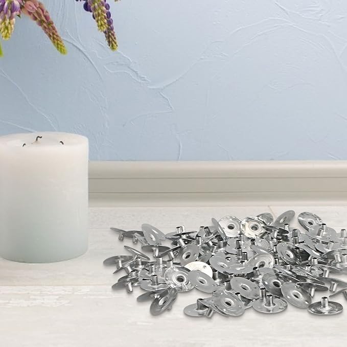 MILIVIXAY 400pcs Candle Wick Tabs - 2 Size Multi-Purpose Wick Tabs 20mm 12mm Perfect for Wide Variety Wicks.