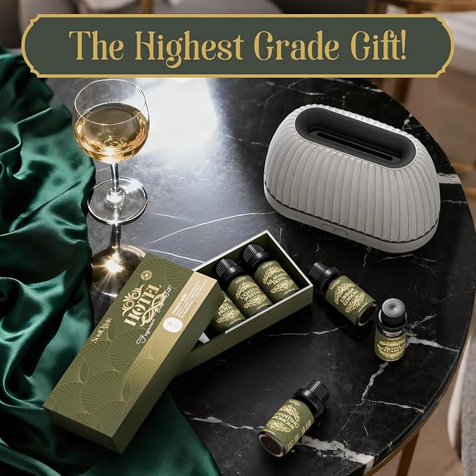 Soulorigin Hotel Diffuser Oils Gift Set, Hotel Collection Fragrance Oil, Luxury Scent Essential Oils Set for Diffuser Home, Inspired by The Four Season and More Scents, Gift for Women and Men
