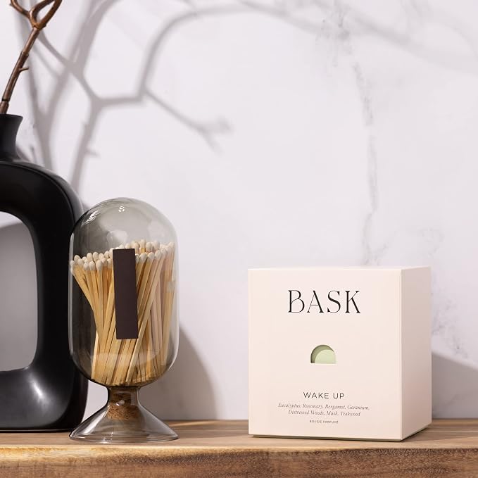 Relaxing Candles for Home by BASK - Scented Candles - Winter Candles - Gifts for Women and Men - Scent: Wake Up
